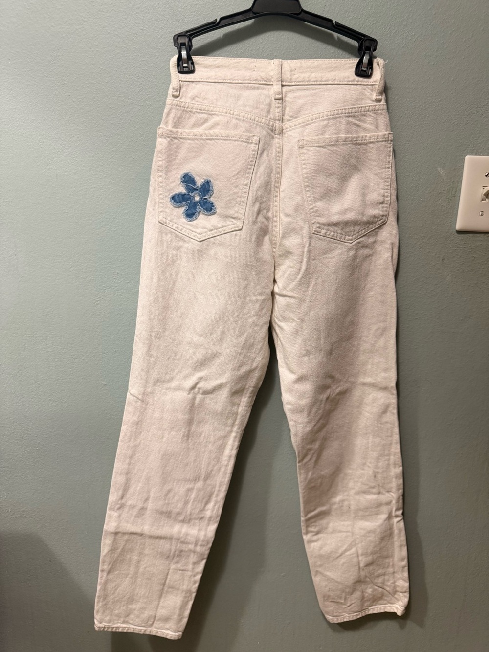 PacSun Cream High-Rise Jeans